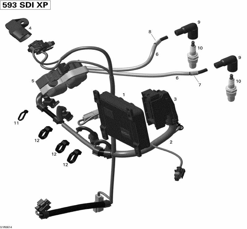 snowmobile Skidoo ����������� MX Z ADRENALINE 600 HO SDI, 2008 - ��������� ���� �������� � Electronic Module