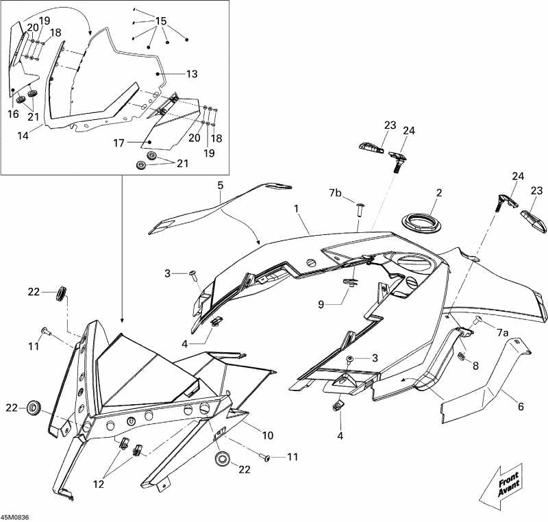  Skidoo  MX Z ADRENALINE 800R, 2008 -    Console 800r