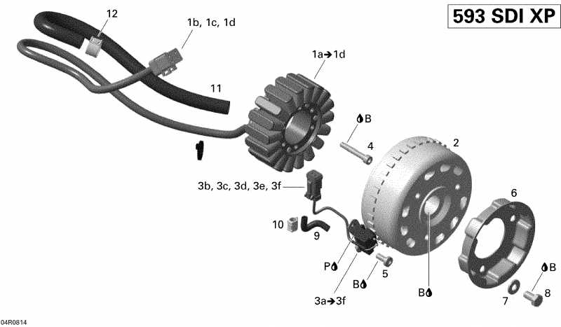  BRP SkiDoo  MX Z RENEGADE X 600 HO SDI, 2008 - Magneto