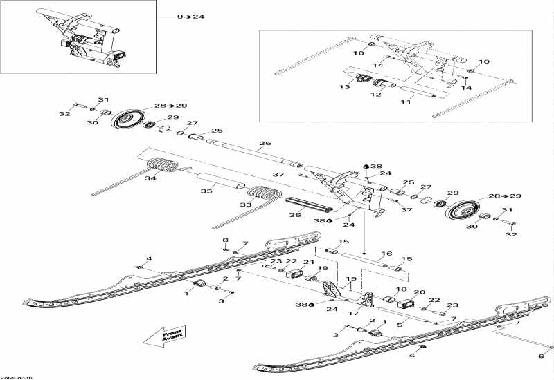 SkiDoo  MX Z RENEGADE X 600 HO SDI, 2008 - Rear Arm Renegade X