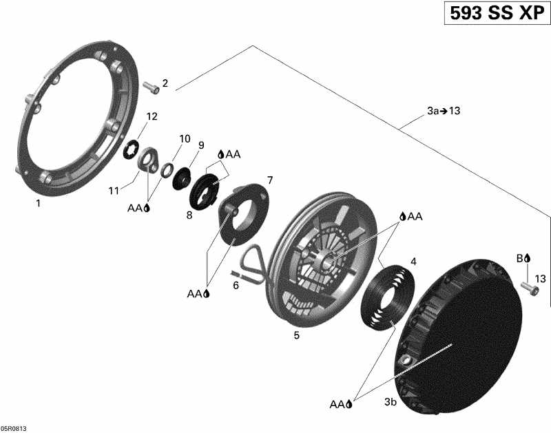  Skidoo  MX Z TNT 500SS, 2008 - Rewind Starter