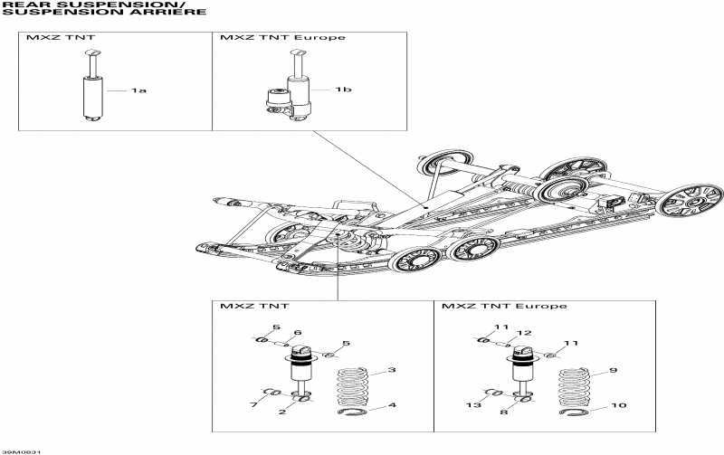  ski-doo MX Z TNT 500SS, 2008 -   Shocks