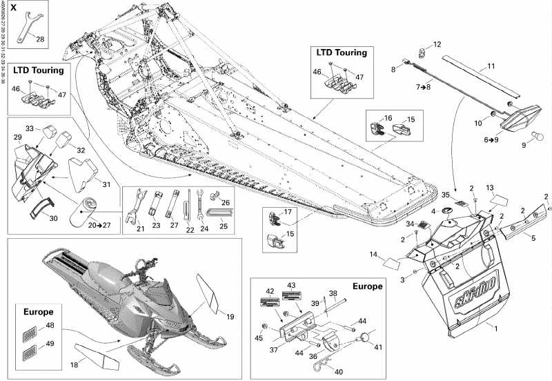 �������� Ski-doo ������ MX Z TRAIL 500SS, 2008 - Utilities