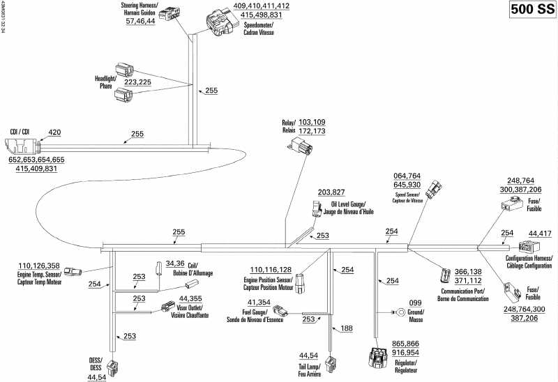  ski-doo  MX Z TRAIL 500SS, 2008 - Electrical Harness