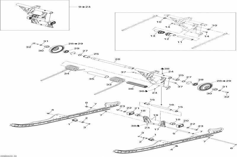  BRP SkiDoo MX Z X 600 HO SDI, 2008 - Rear Arm