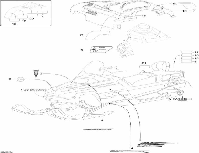 Skidoo Skandic SUV 550F, 2008 - Decals 550f