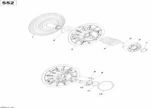 05-   550f (05- Driven Pulley 550f)