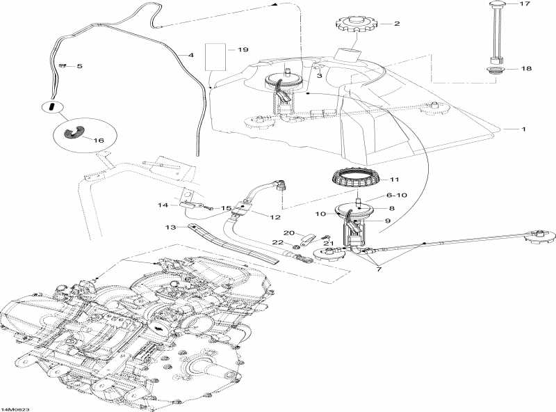  Skidoo  Skandic SWT V-800, 2008 - Fuel System