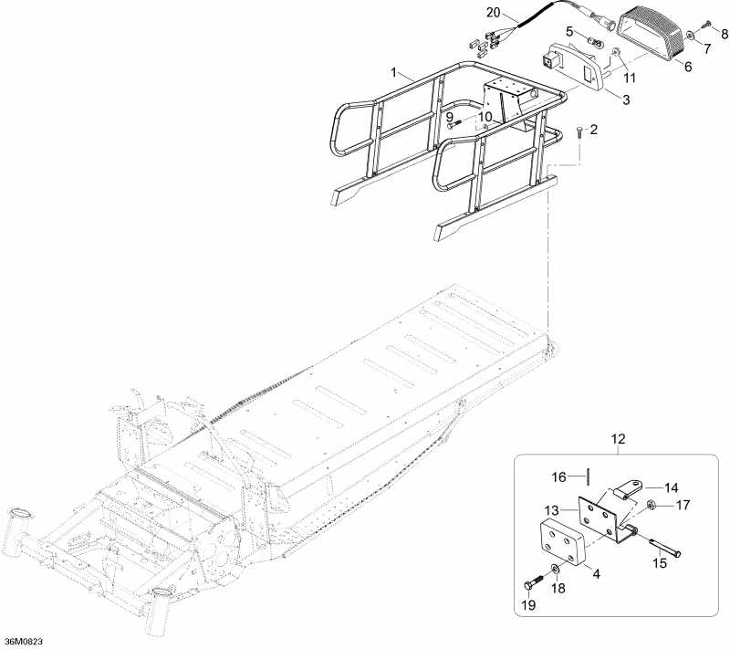 Skandic SWT V-800, 2008 - Luggage Rack