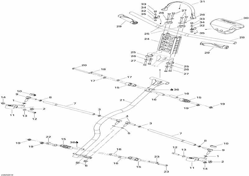 SKIDOO  Skandic Tundra LT 550F, 2008 - Steering