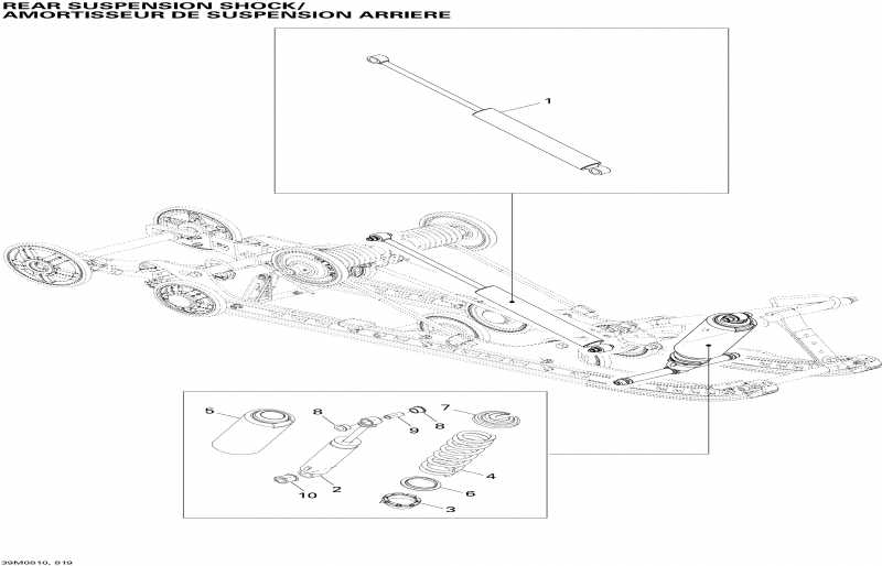 snowmobile Ski-doo Skandic Tundra LT V-800, 2008  -   Shocks