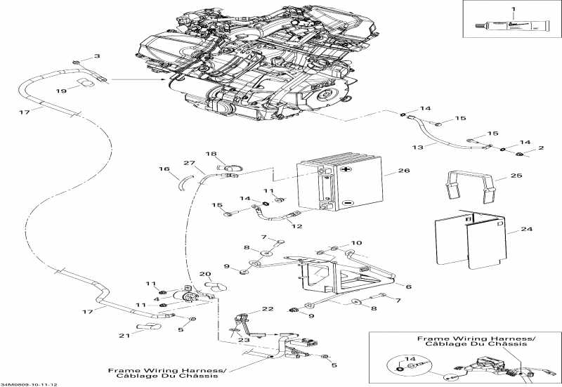   Skandic Tundra LT V-800, 2008  - Battery And Starter