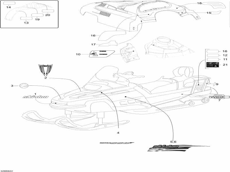   Skandic WT 550F, 2008  - Decals Wt 550f