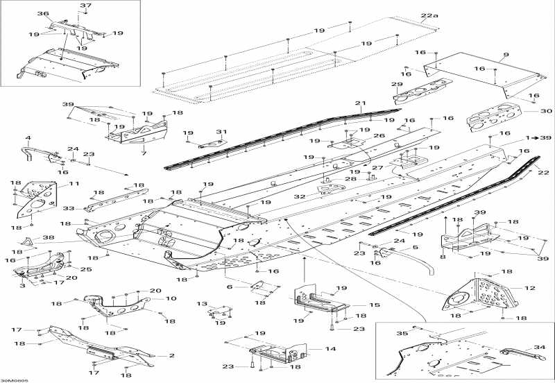  BRP SkiDoo Summit 550F, 2008  - Frame