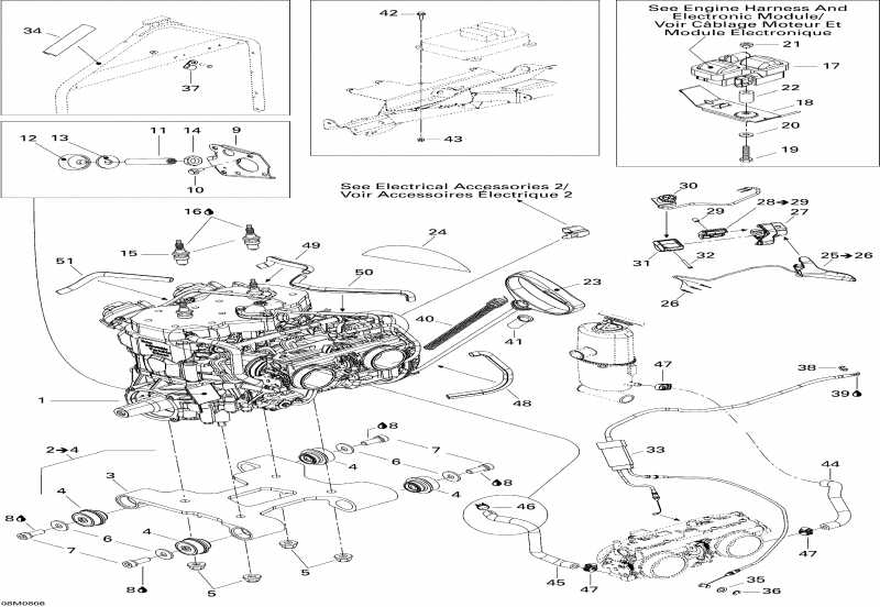 �������� BRP SkiDoo Summit Adrenaline 600HO SDI, 2008 - Engine