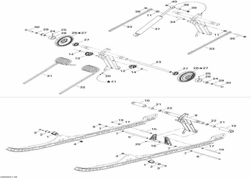 ��������  Summit EVEREST 800R, 2008 ������ - Rear �����