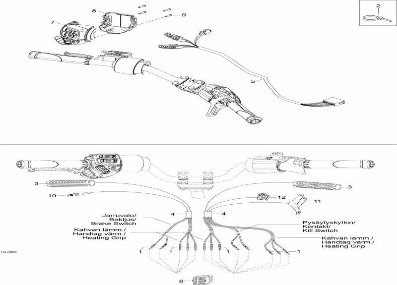  SKIDOO  Expedition TUV V800 4-TEC, 2009 - Steering Wiring Harness