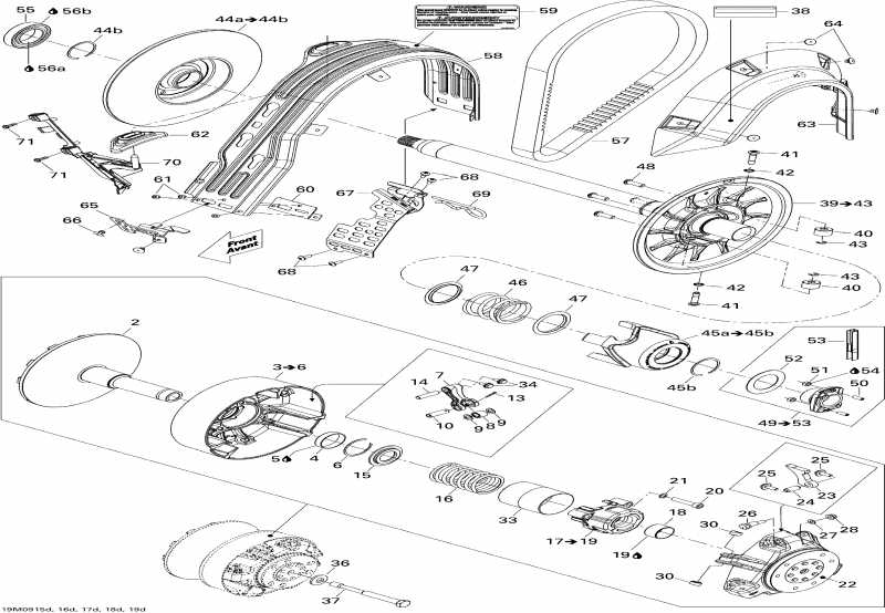  Skidoo  GSX Limited 1200 4-TEC, 2009 - Pulley System