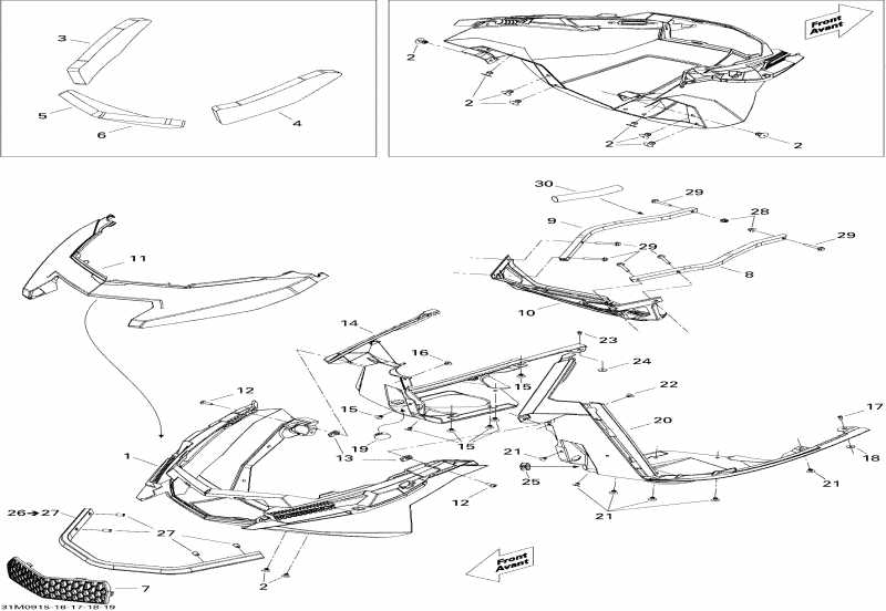 SKIDOO  GSX Limited 1200 4-TEC, 2009 - Bottom Pan