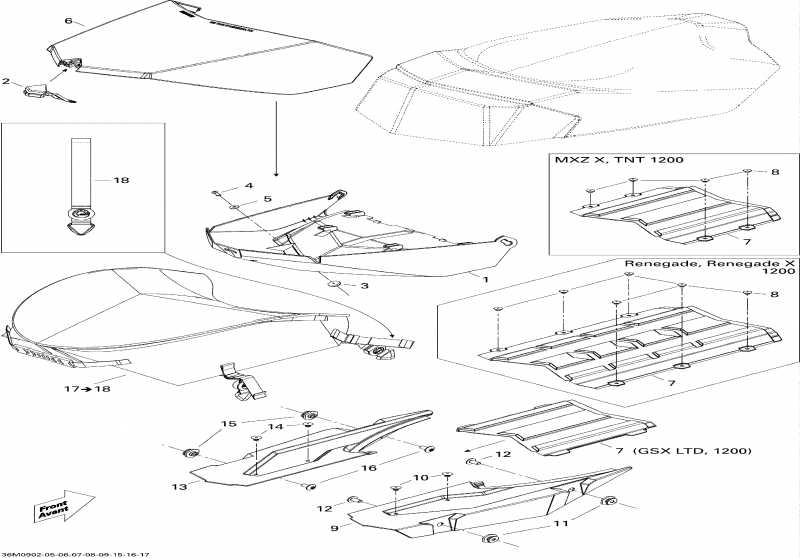  Ski Doo GSX Limited 1200 4-TEC, 2009 - Luggage Rack