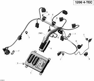 10-     Electronic Module (10- Engine Harness And Electronic Module)