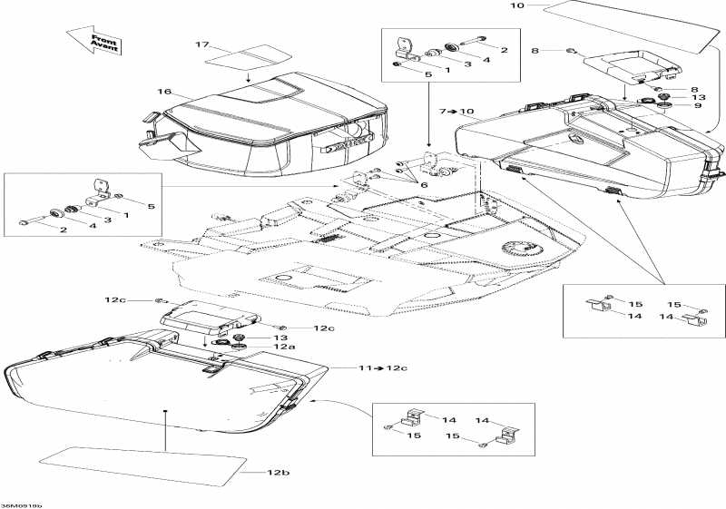 snowmobile SKIDOO GTX SE 1200 4-TEC, 2009 - Luggage Rack