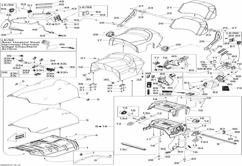 BRP  GTX Sport 500SS, 2009 - Seat