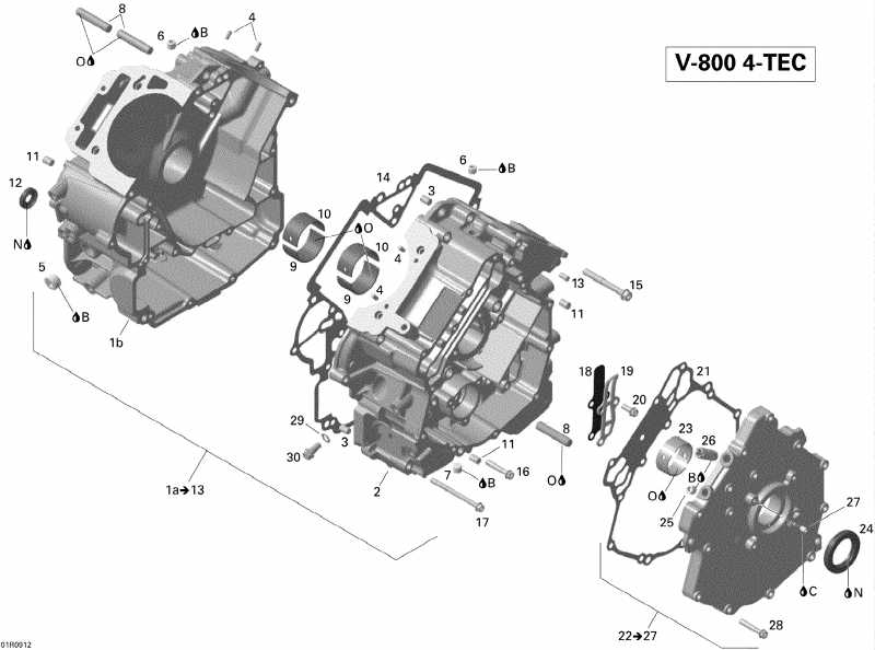 SkiDoo Legend Touring, 2009 - Crankcase