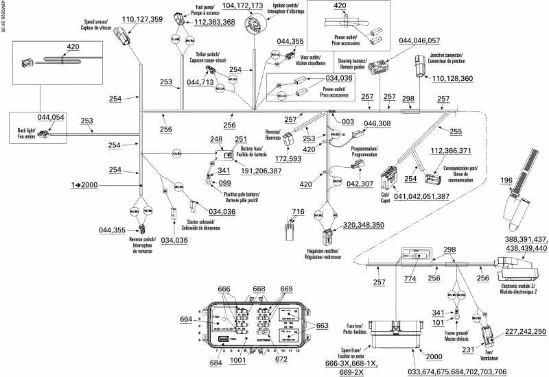 �������� Skidoo Legend Touring, 2009 ������ - Electrical Harness