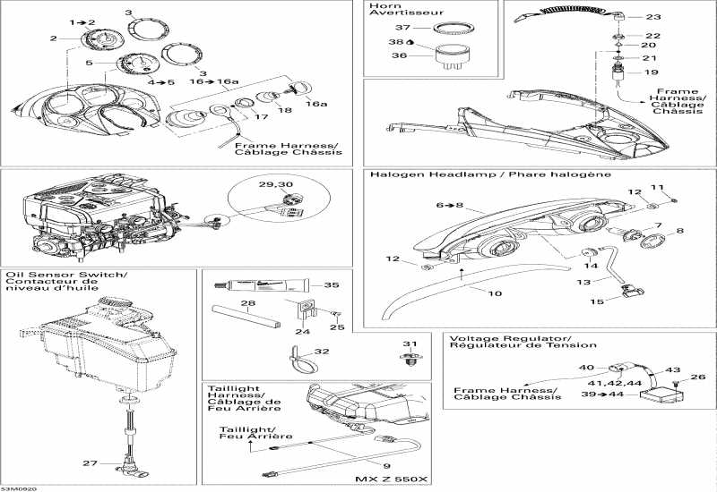  Skidoo  MX Z 550X , 2009 - Electrical Accessories