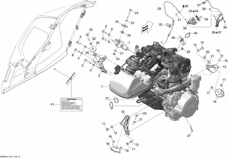   MX Z Renegade 1200 4-TEC, 2009  - Engine Renegade