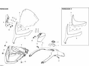 09- �������� ������ � Console Renegade X (09- Windshield And Console Renegade X)