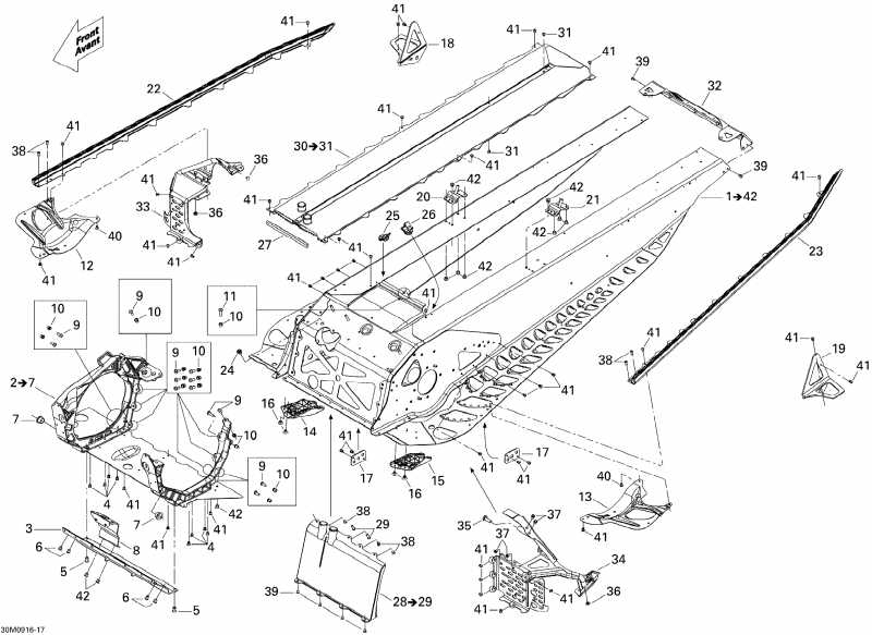  Ski Doo  MX Z TNT 1200 4-TEC, 2009 - Frame