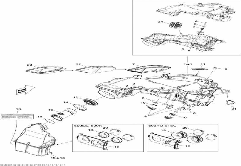 �������� Skidoo MX Z TNT 500SS, 2009 ������ - Air Intake System