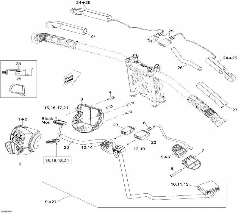  MX Z TNT 500SS, 2009 - Steering Wiring Harness