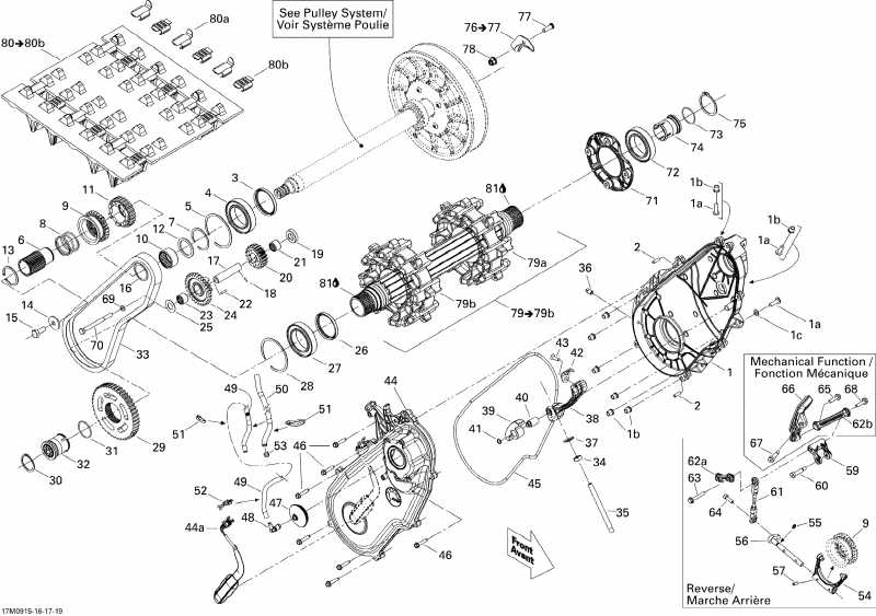 snowmobile   MX Z X 1200 4-TEC, 2009 - Drive System