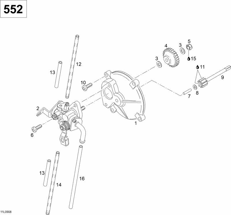 Ski-doo Skandic SUV, 2009  - Oil Pump