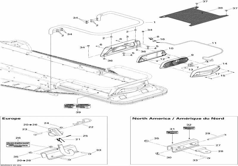 snowmobile  Skandic Tundra, 2009 - Luggage Rack