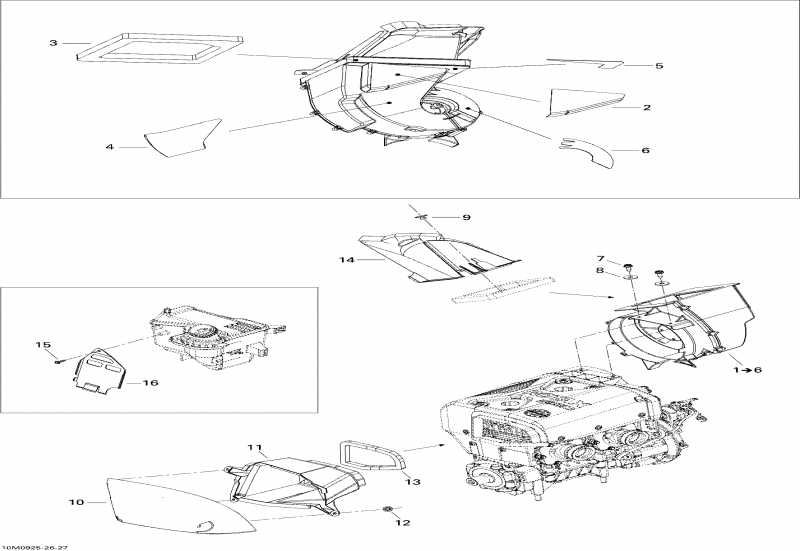 snowmobile Ski Doo  Skandic Tundra LT 550F, 2009 -  System