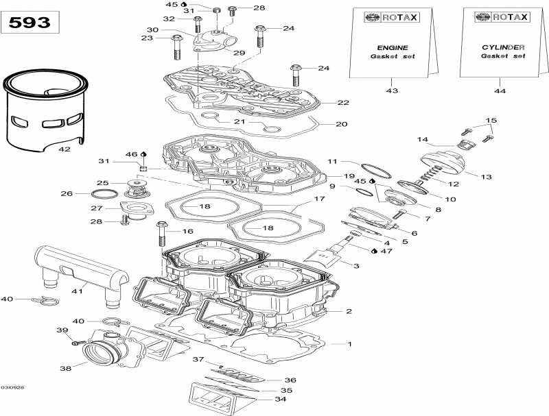  Skidoo - Cylinder And Cylinder Head