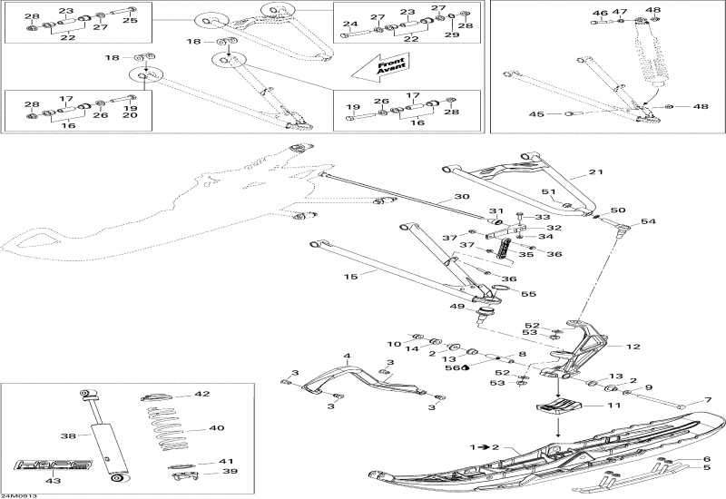 �������� Skidoo - Front Suspension And Ski 500ss