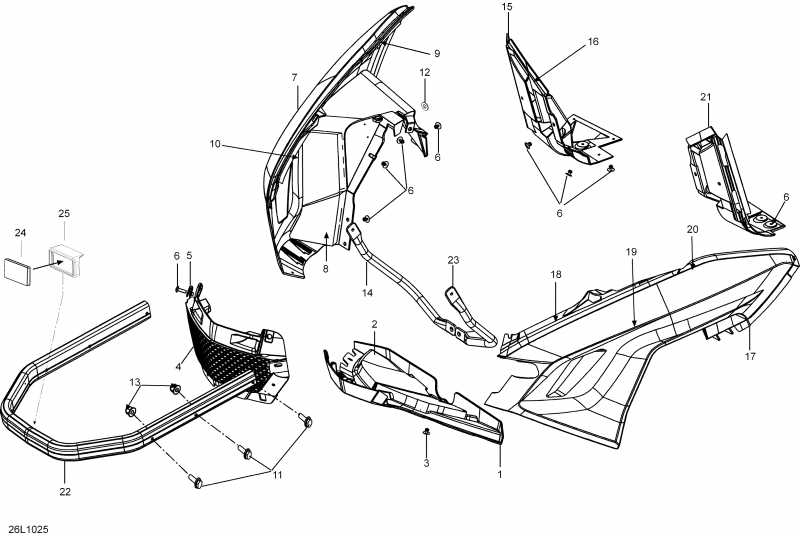 ski-doo Expedition TUV 1200 REV-XU, 2010  - Bottom Pan