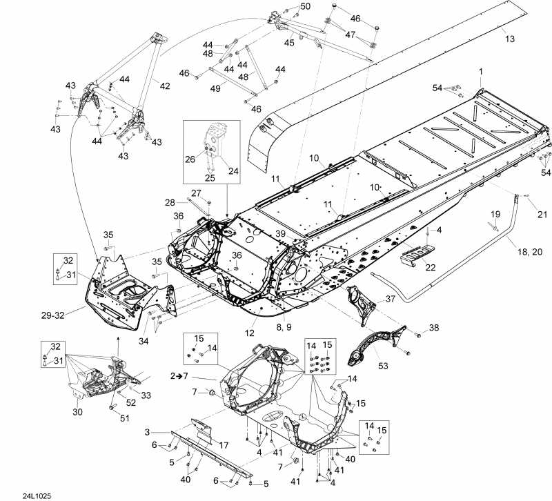 snowmobile ski-doo Expedition TUV SE 1200 REV-XU, 2010  - Frame