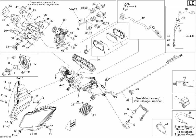 �������� SkiDoo ������ Grand-Touring LE 1200, 2010 - Electrical System 1200 Le