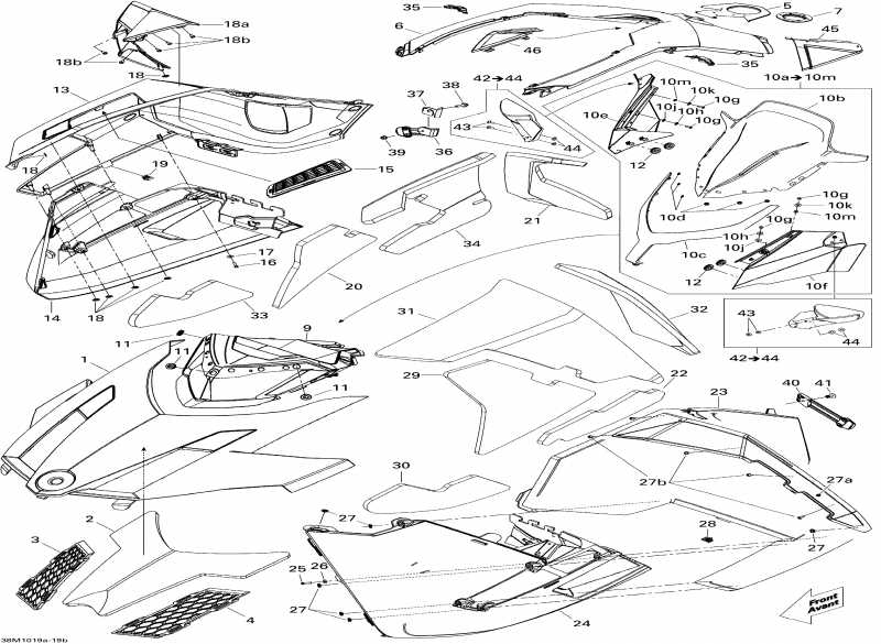 snowmobile Skidoo - Hood Le