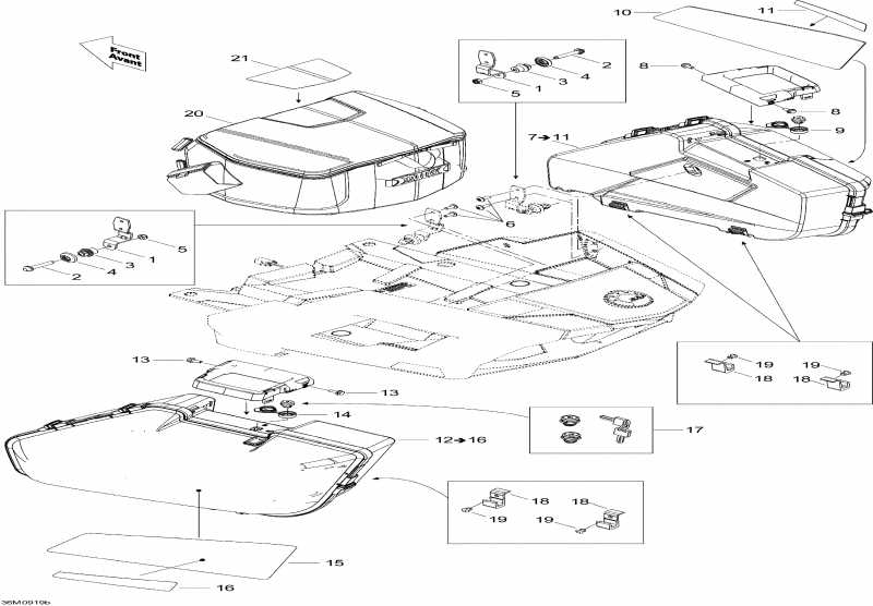 snowmobile Ski-doo Grand-Touring SE 1200, 2010  - Luggage Rack Se