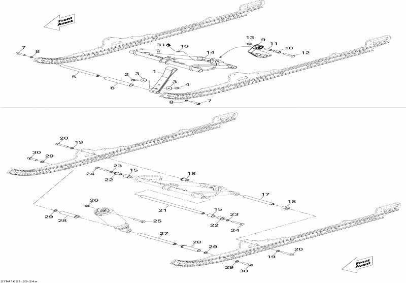  Ski Doo  Grand-Touring Sport 550F, 2010 - Front Arm