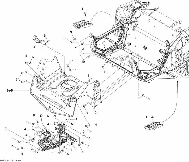 snowmobile  Grand-Touring Sport 550F, 2010  -   Components 1