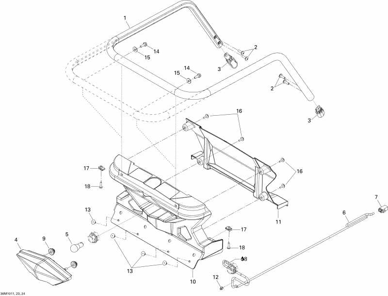  Skidoo Grand-Touring Sport 600, 2010  - Luggage Rack