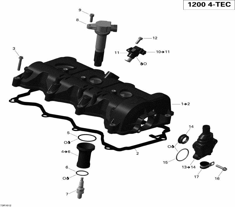  Ski-doo GSX LE 1200, 2010  - Valve Cover